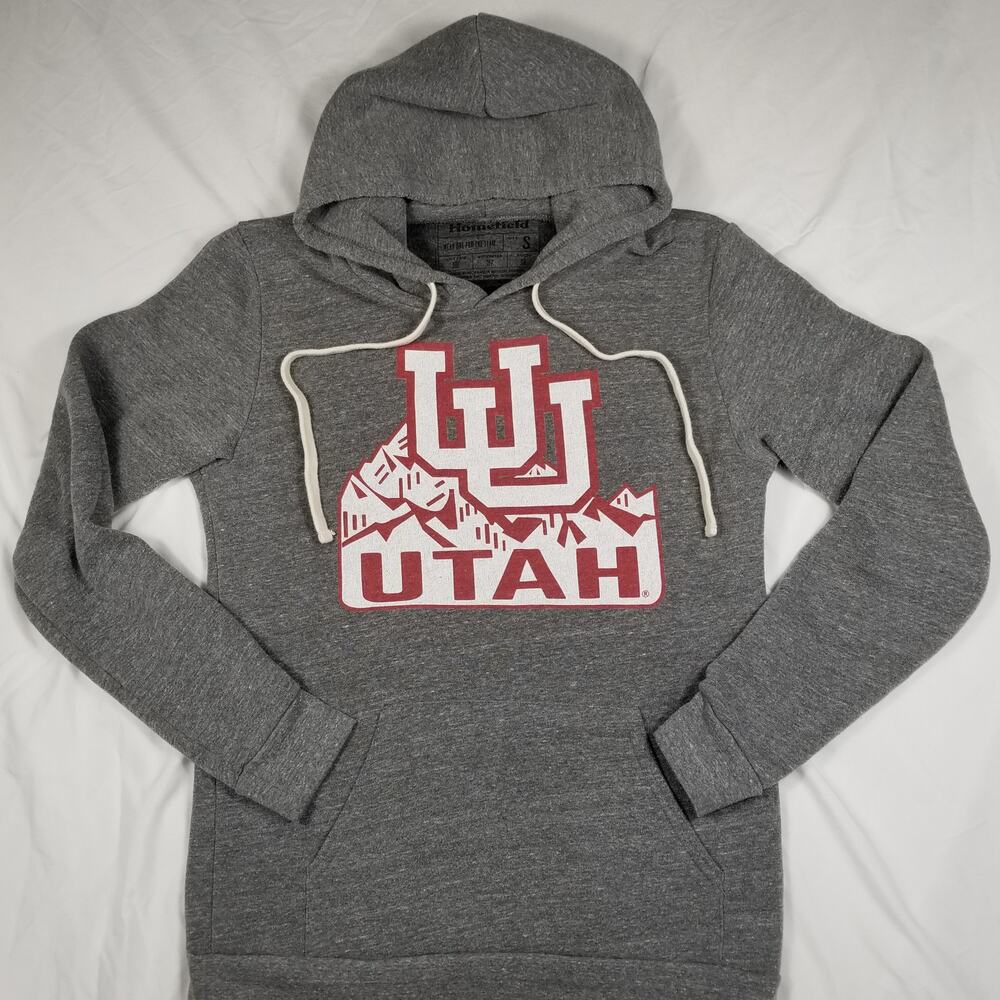 Homefield University of Utah Vintage Mountain Triblend Hoodie Unisex Small